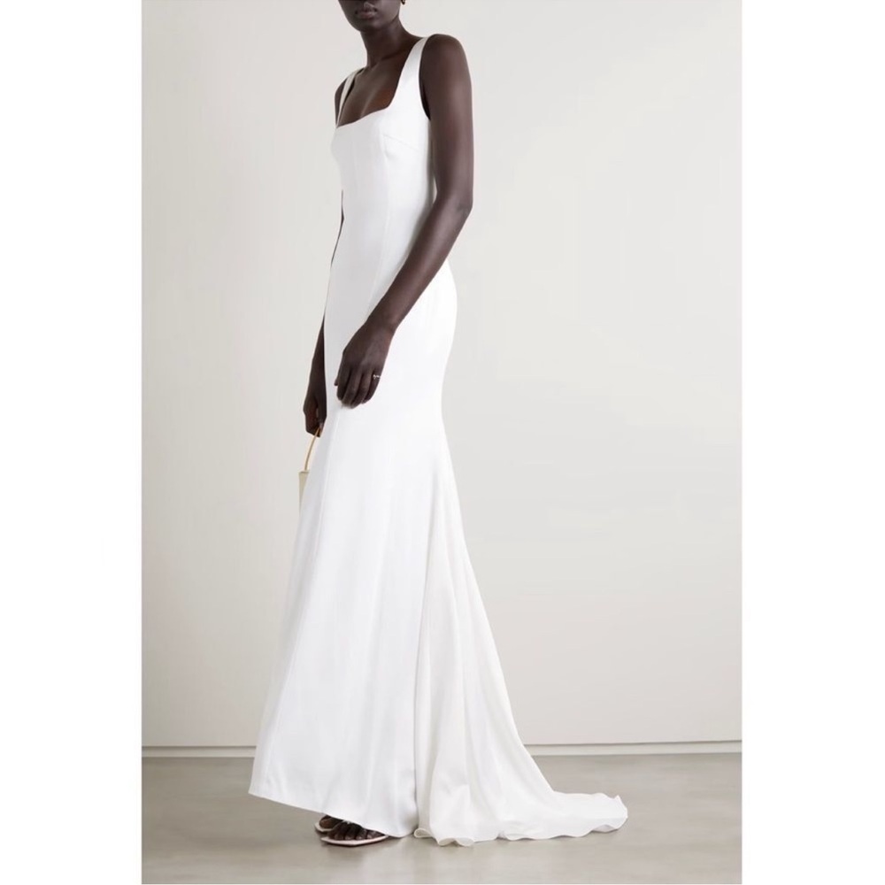 NWT Galvan London Hampshire Satin Crepe Bridal Gown - Size 10/12